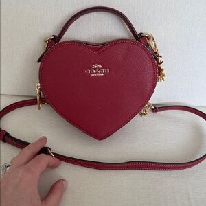 Coach heart crossbody
